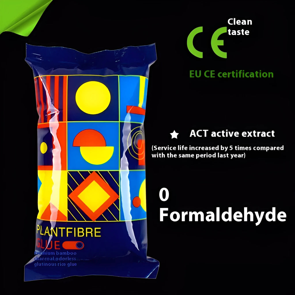 Three rolls of Glutinous Rice Glue E, a formaldehyde-free wallpaper adhesive with a clean smell