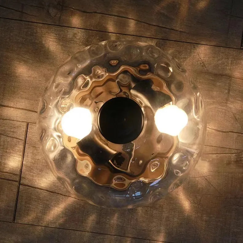 Embedded glass ceiling lamp in antique colour for bedroom and living room, 220V, E26 US or E27 EU