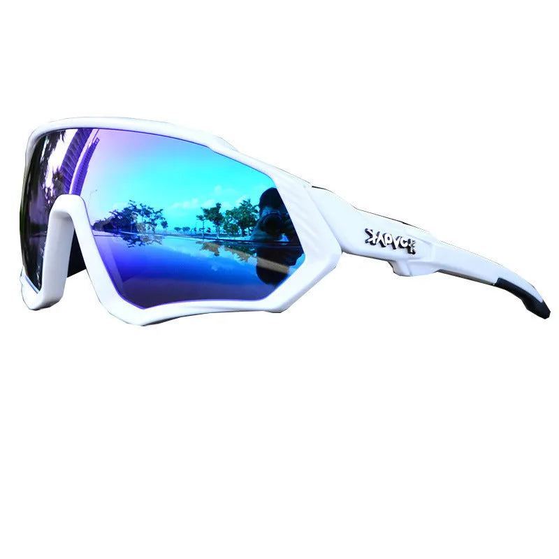 Polarized outdoor sports glasses with TR90 full rim frame for riding and running, 1 pair
