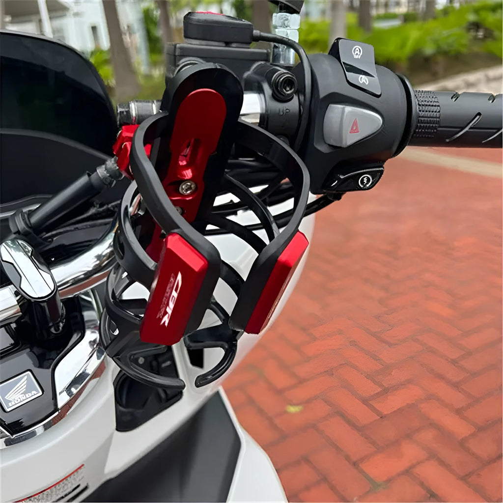 Honda X-ADV scooter modified bumper water bottle cage in multiple colour options.