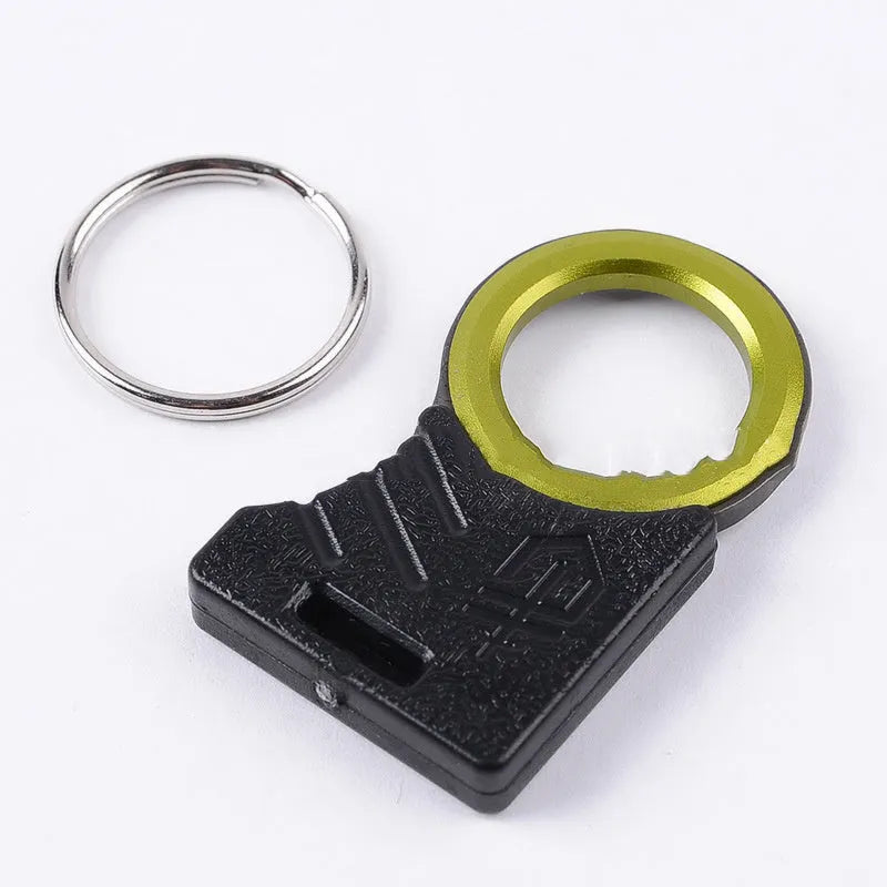 Portable emergency rope cutter black stainless steel 4.3 cm survival tool