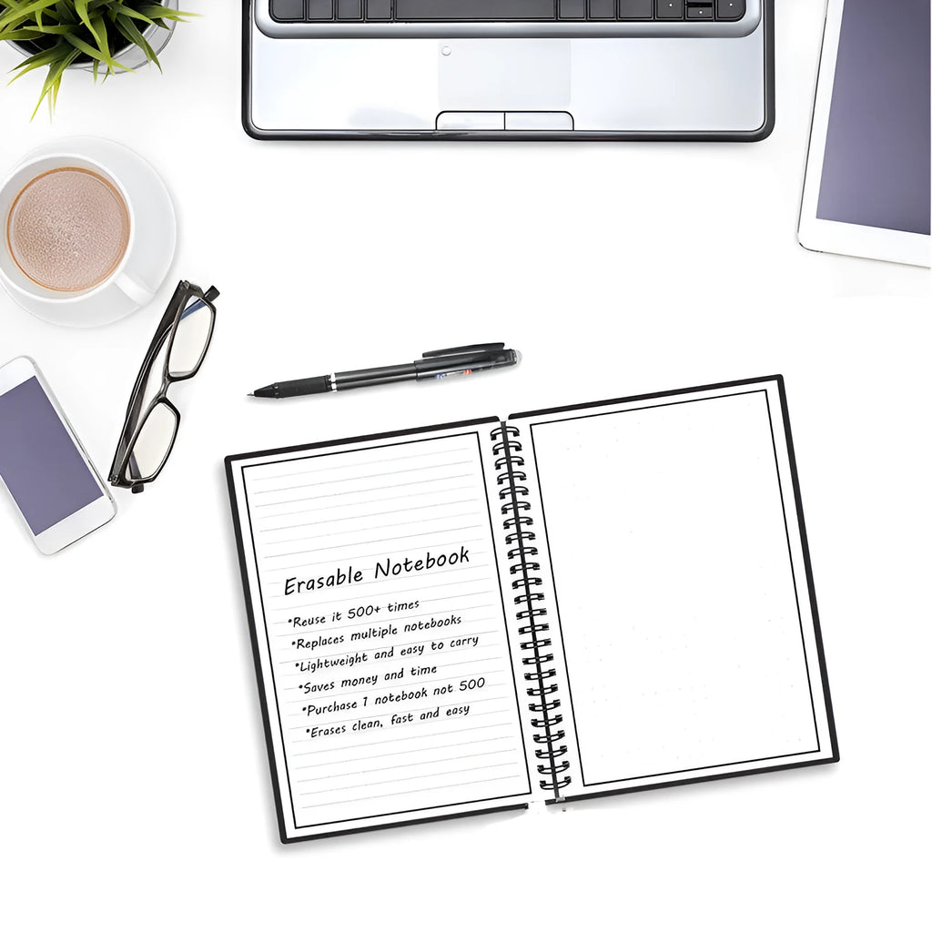 Business Intelligence Notebook with PVC cover, 30 sheets, audio recording and scanning features, A5 B5 sizes