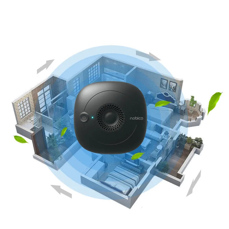 Black ultrasonic bed vacuum cleaner measuring 120mm square with mite repellent function