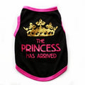 Cotton dog vest for small dogs in various colours, sizes XS to XL, for spring and summer wear.