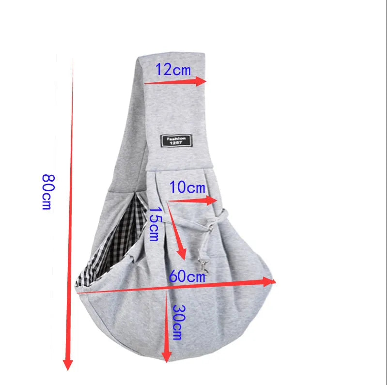 Foldable large capacity cat messenger bag in one of six colour options.