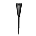 Solar ground lamp flower shape platinum finish IP65 waterproof 9cm by 45cm garden courtyard pathway light