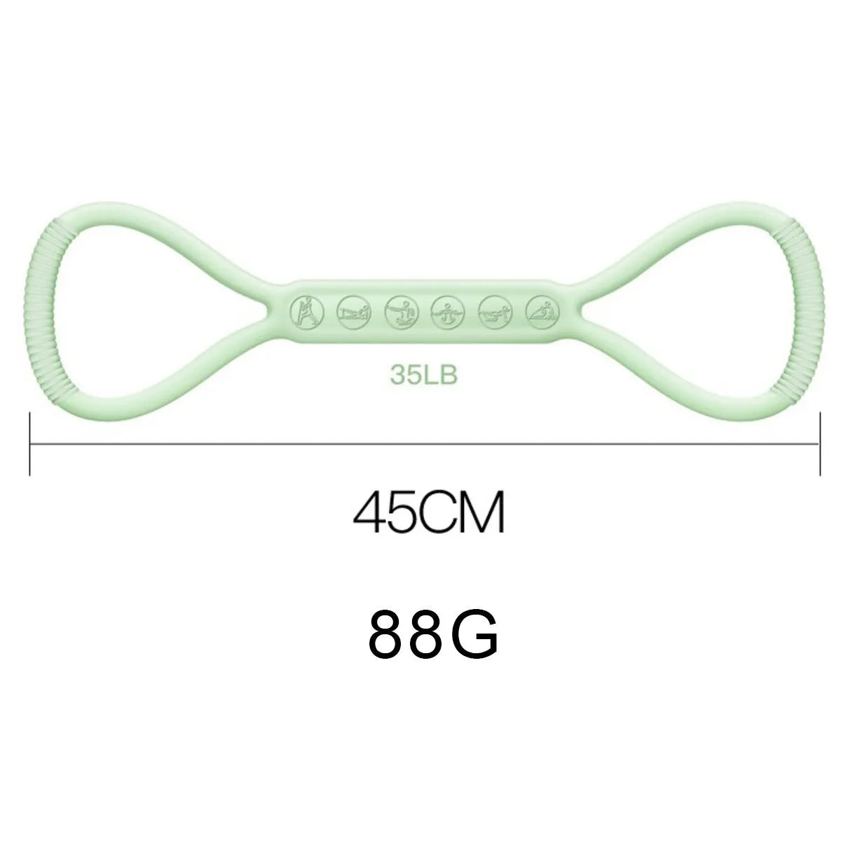 Mini resistance band kit set of 3 loop bands in Light, Medium, and Heavy levels for legs and glutes