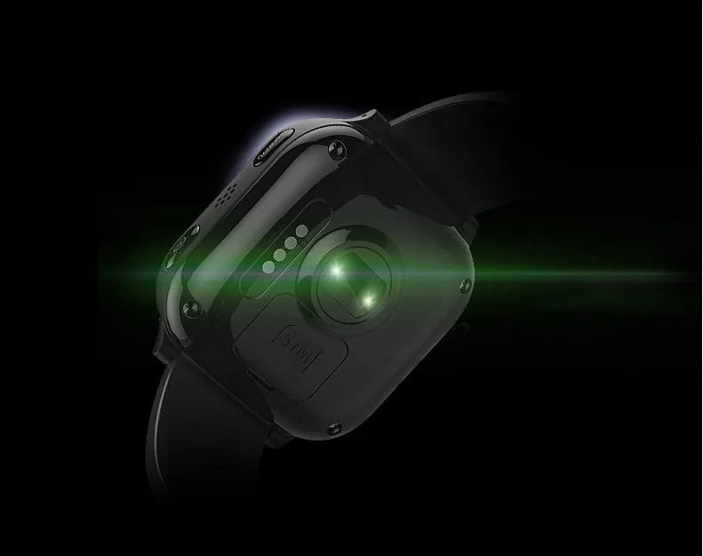 Aiqiangua S3 black smart positioning watch with wrist strap for adult and elderly users