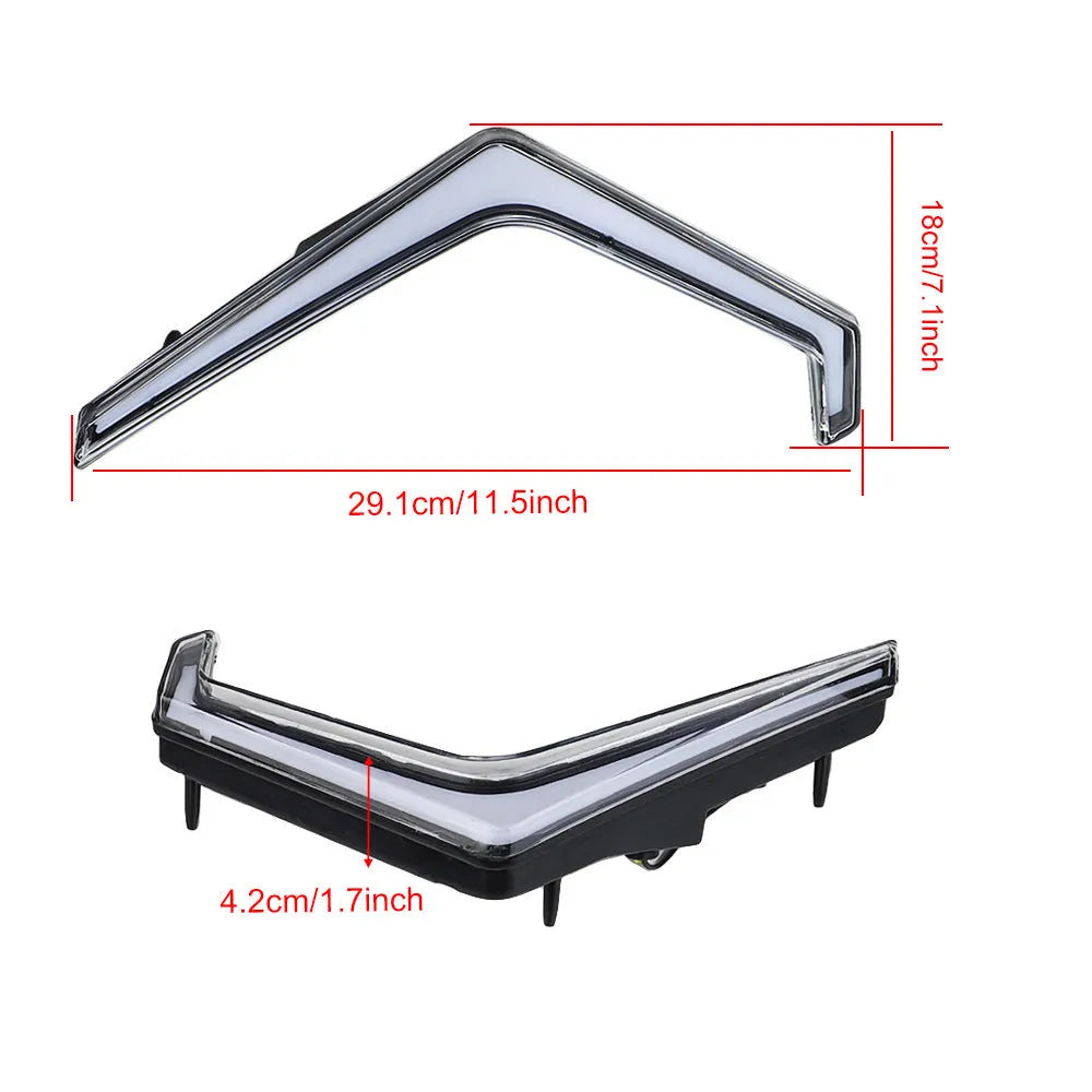 For Star daytime turn signal light for Polaris RZR XP 1000 2019-2020 ABS PE construction white housing