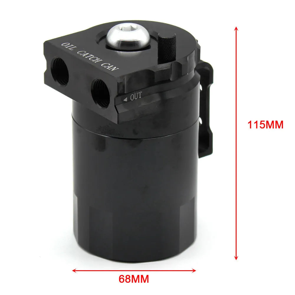 Aluminium alloy engine oil breathable pot for car modification in black, blue, red, and silver colour options