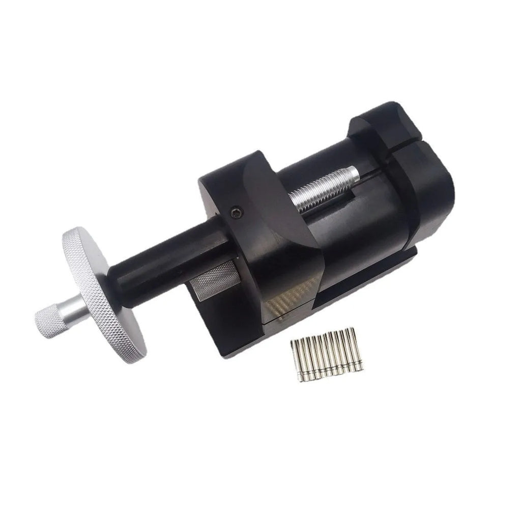 Alloy steel watch strap removal machine tool on workbench