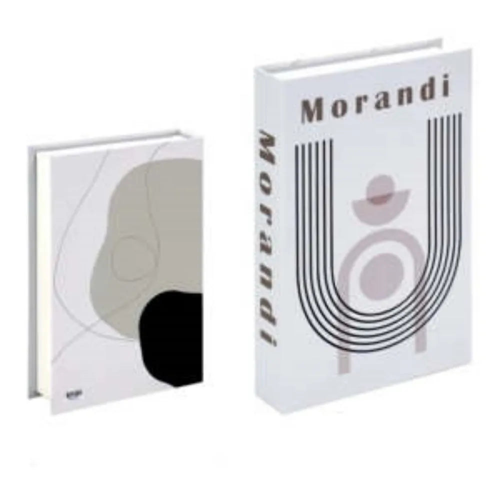 Modern minimalist fake book decorative prop in soft sample style, paper construction, multiple colour options