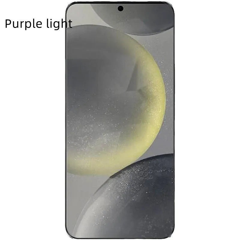 Samsung curved TPU screen protector in spyproof privacy finish on S24