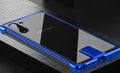 Transparent tempered glass phone case with metal frame for Samsung Galaxy Note10 Note10 Plus S20 Ultra in solid colour option