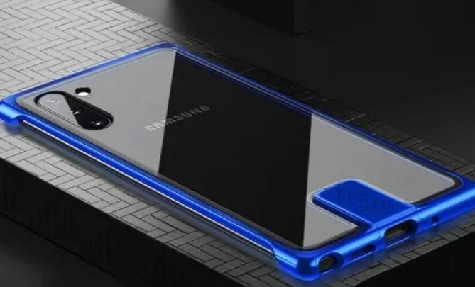 Transparent tempered glass phone case with metal frame for Samsung Galaxy Note10 Note10 Plus S20 Ultra in solid colour option