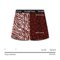 Men's leopard print woven shorts in ice silk fabric with quick-drying function