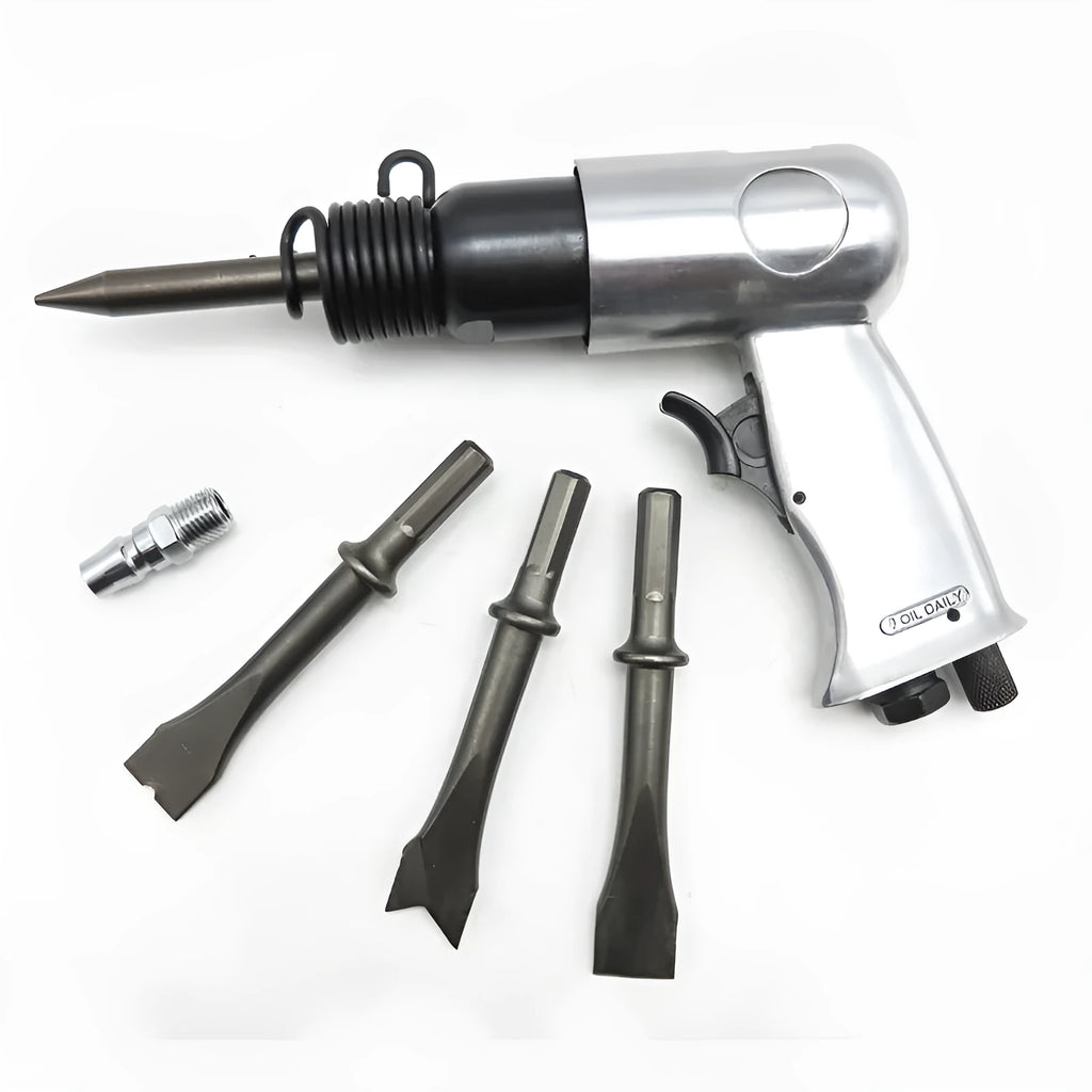 150mm steel air hammer tool with hex and round handle options for brake and rust removal