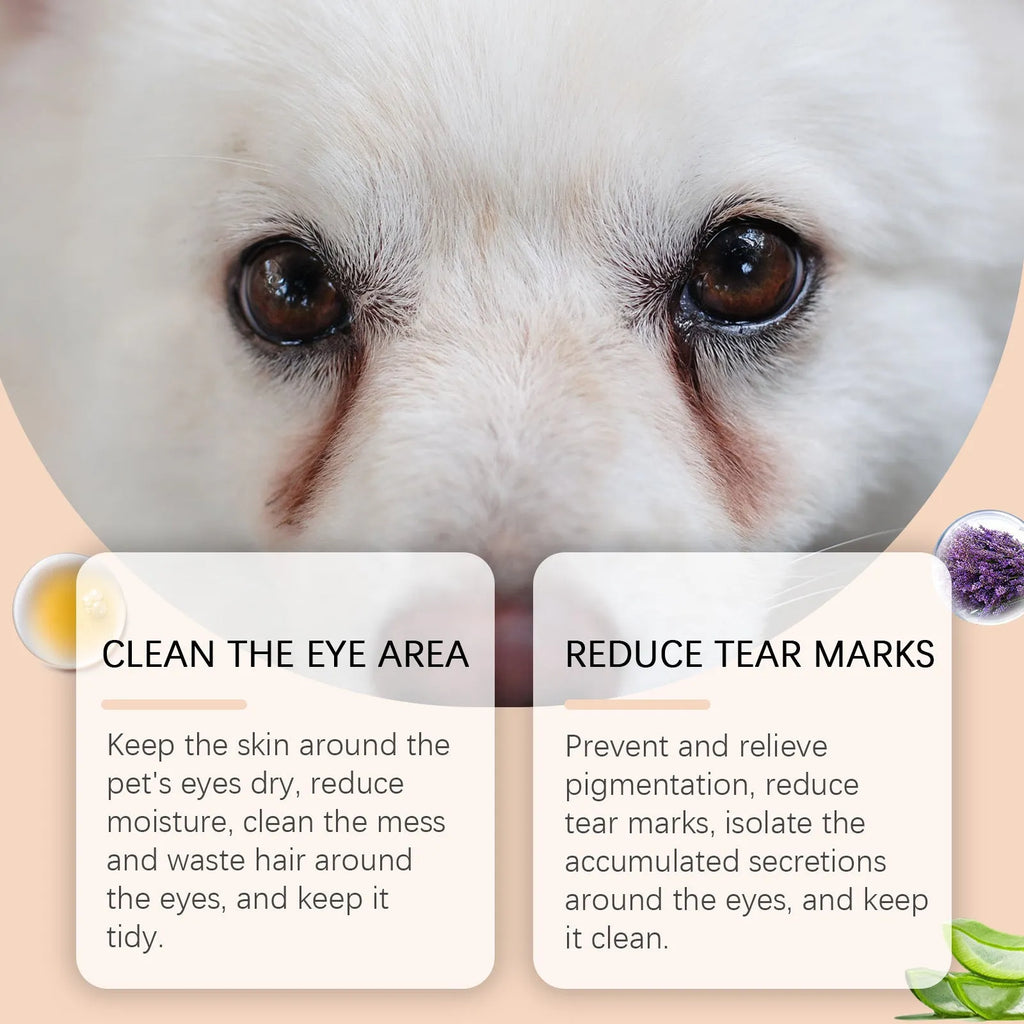 30g tube of mild pet tears cleaning cream for dogs and cats eye area cleaning