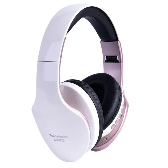 HobbyLane Bluetooth wireless headset in black, red, or white colour with over-ear cups