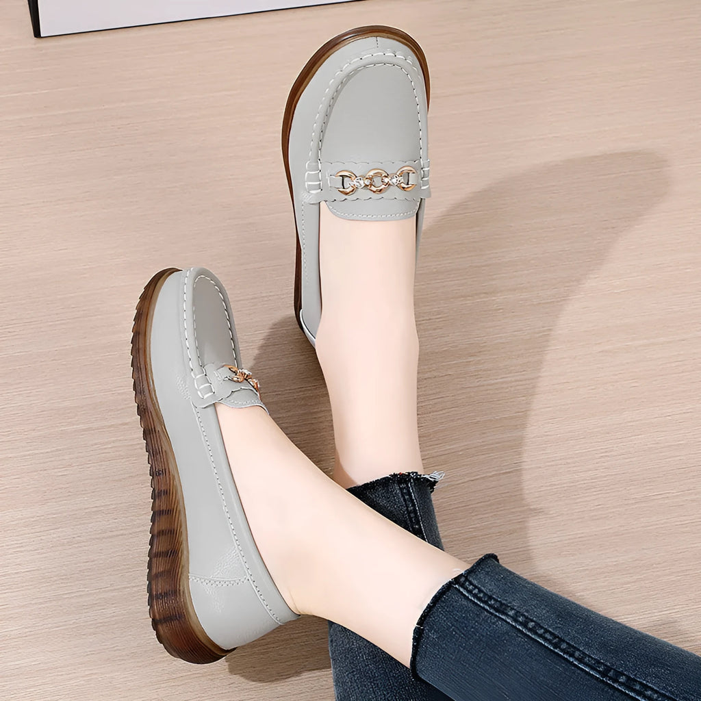 Tendon bottom flats non-slip soft sole round toe low heel 1-3cm women's casual shoes black