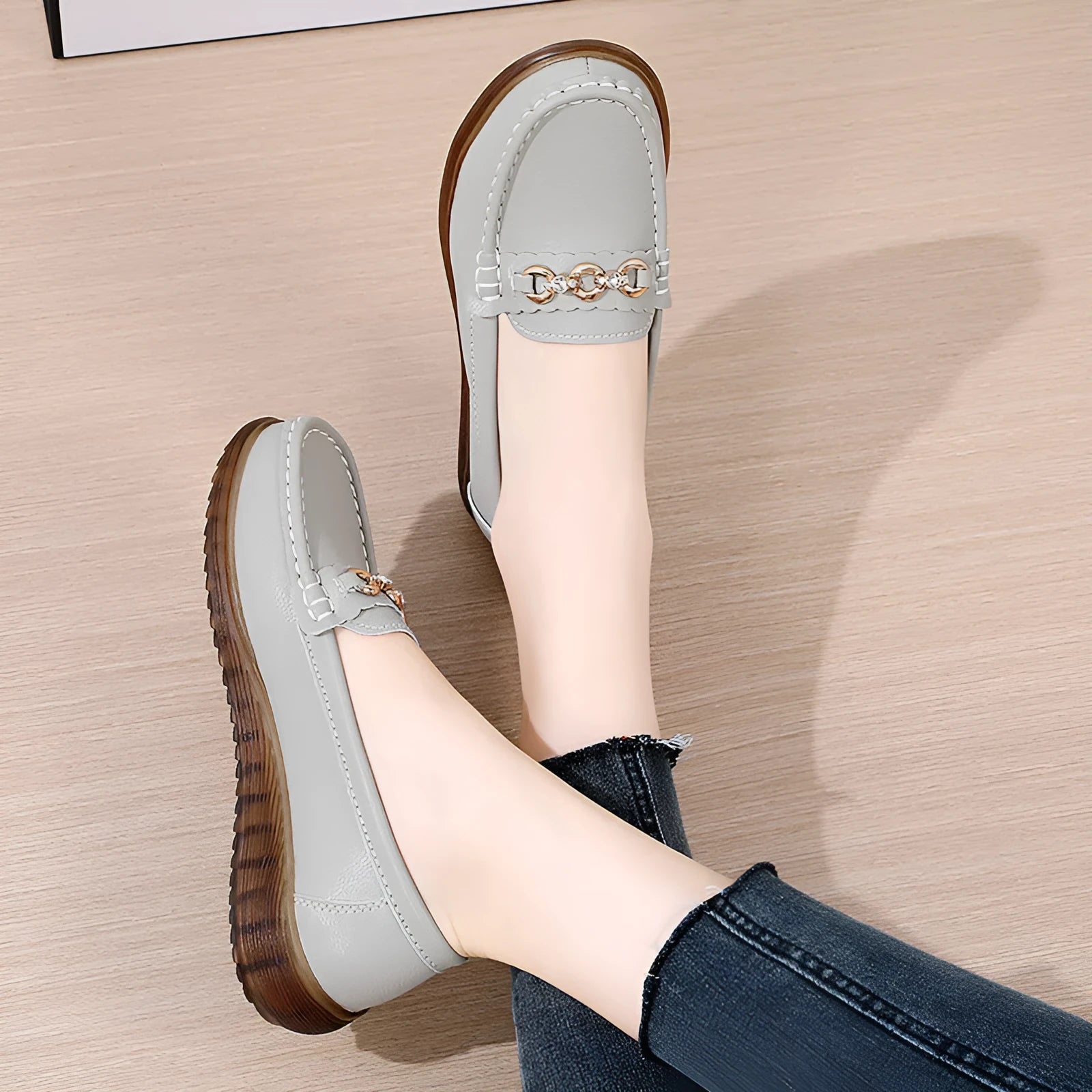 Tendon bottom flats non-slip soft sole round toe low heel 1-3cm women's casual shoes black
