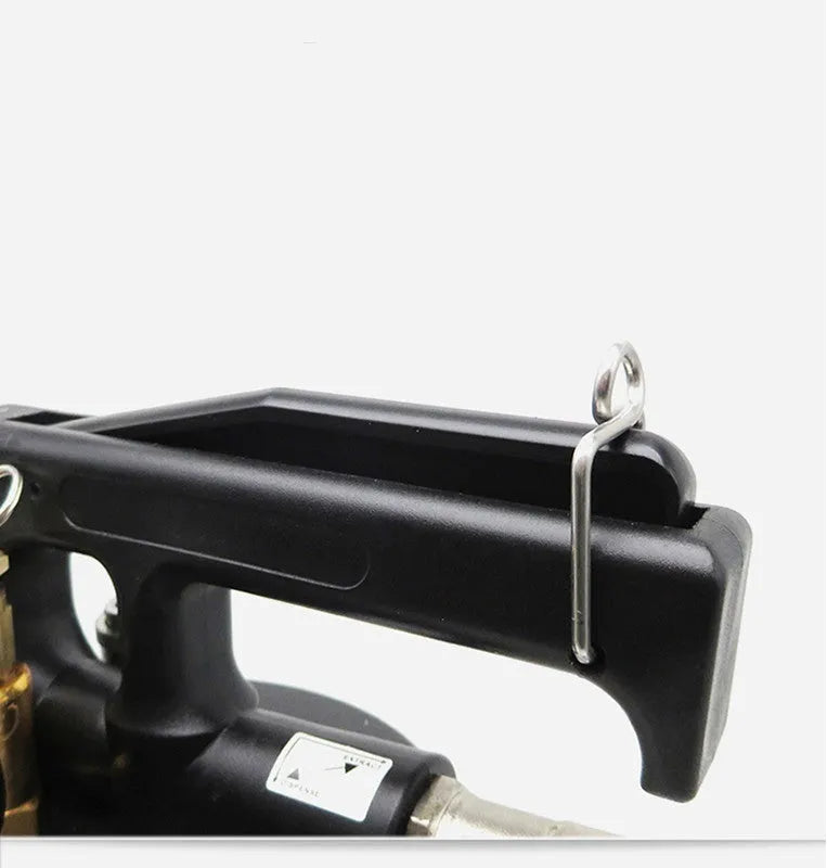 Pneumatic automatic transmission oil changer unit with oil filler tank.