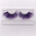 Mink false eyelashes pure handmade natural look reusable flared wispy lashes CK01 colour option