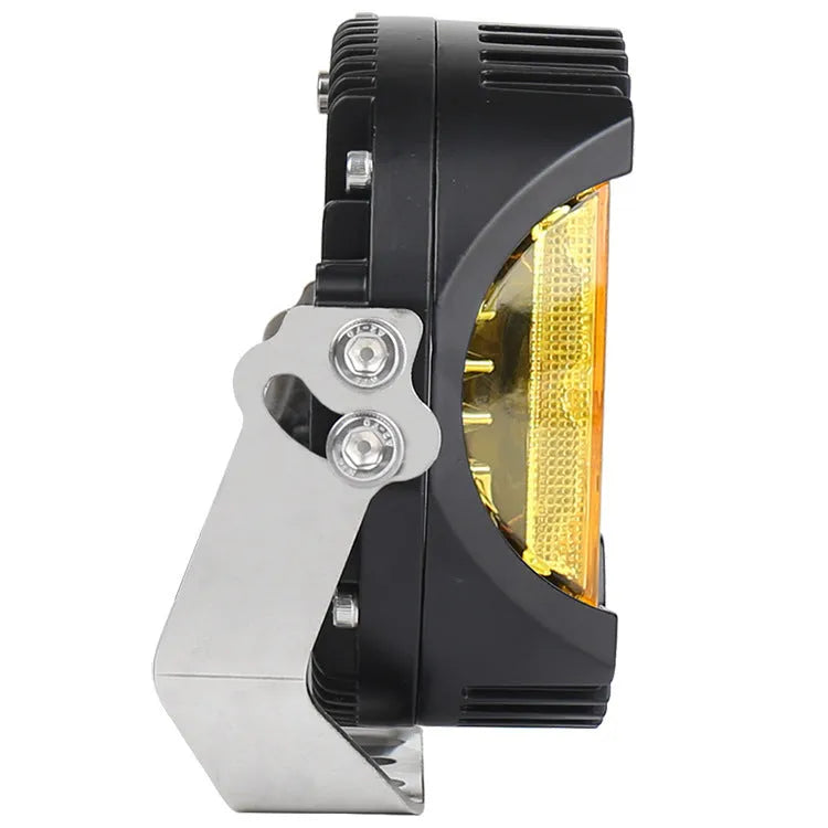 50W LED gold work light, yellow light, 12-30V, die-cast aluminium alloy housing, 5000lm output