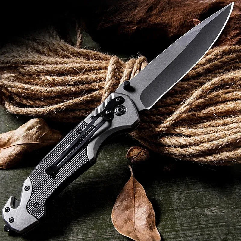 Alloy folding knife with 115mm handle, available in 225mm and 226mm lengths