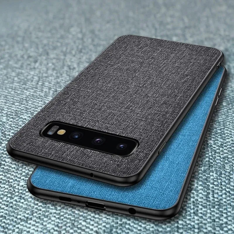 Samsung Galaxy phone case in a choice of colours, showing TPU and PC construction.