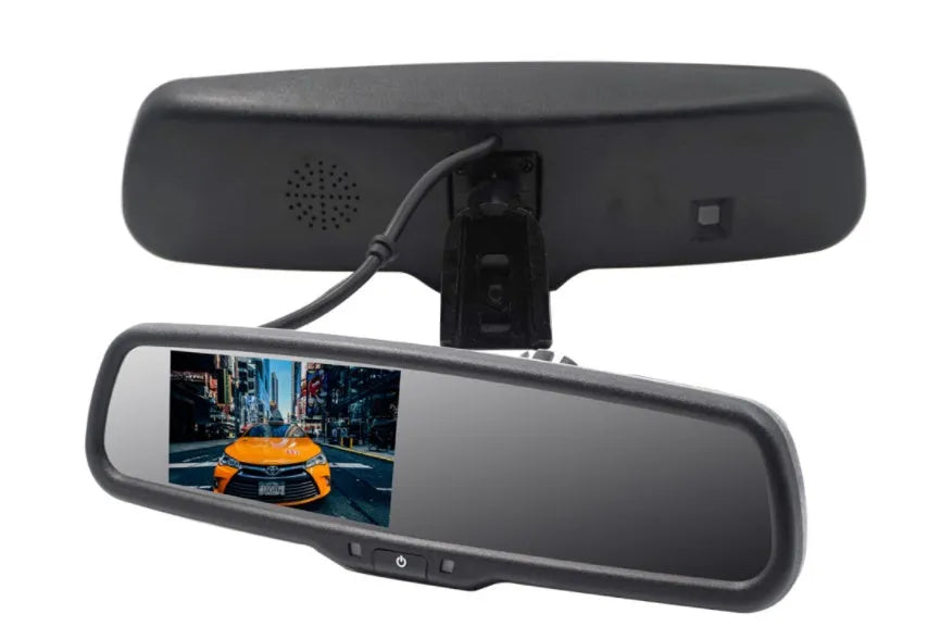4.3 inch auto dimming rearview mirror monitor with TFT LCD screen and replacement bracket