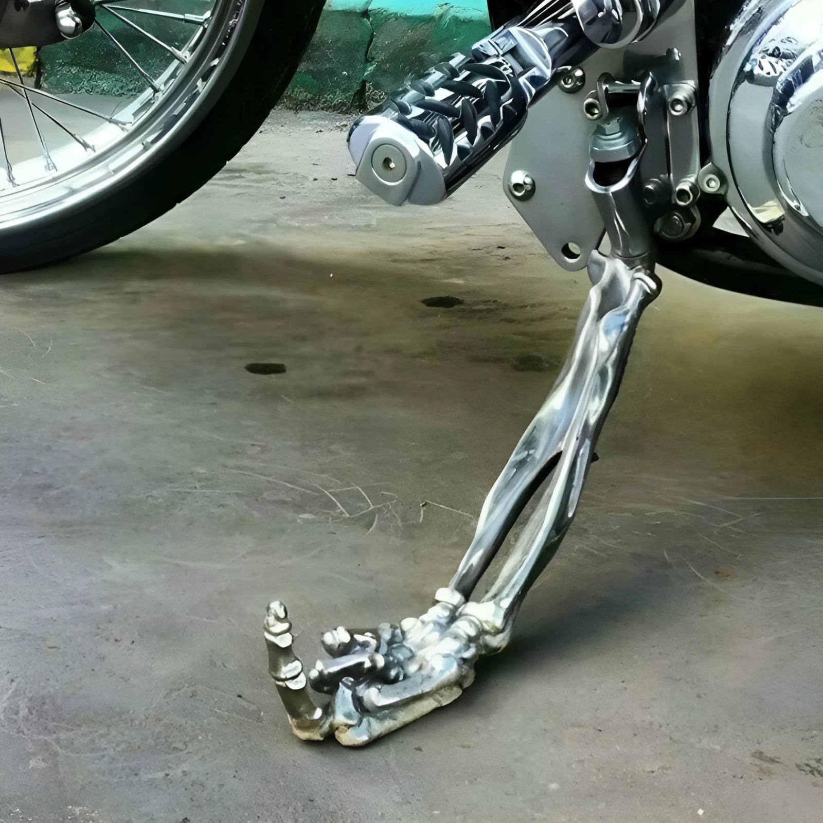 Alloy metal motorcycle support frame bracket 15x7.5x3cm for motorcycle stand
