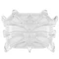 Transparent resin 3D printed earphone case for AirPods Pro 1 and 2, showing original design.