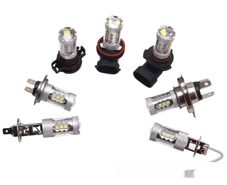 Car high power front fog-proof light with 6000K white beam, aluminium housing, 47x70mm