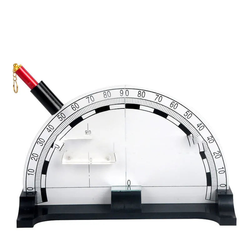 Iron plate physics teaching instrument with laser pen for optics experiments