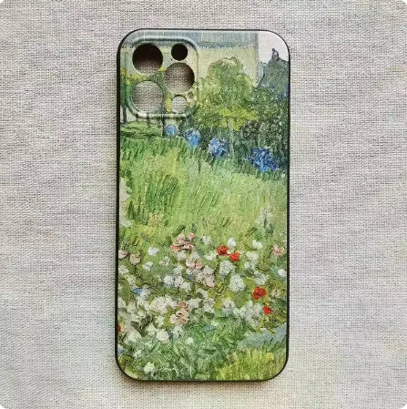 Van Gogh Starry Sky 3D soft TPU phone case for Apple iPhone, anti-drop protective cover.