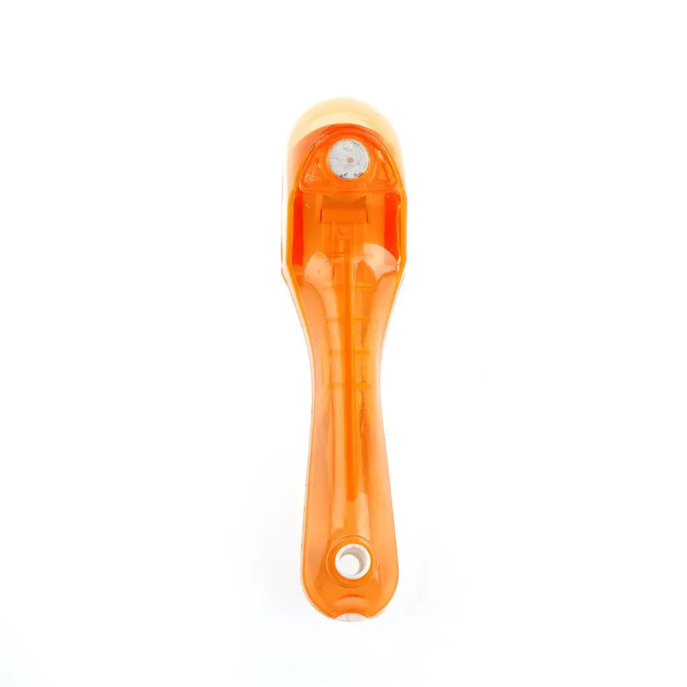 Blue and orange digital measuring spoons with magnetic connection and ergonomic handles