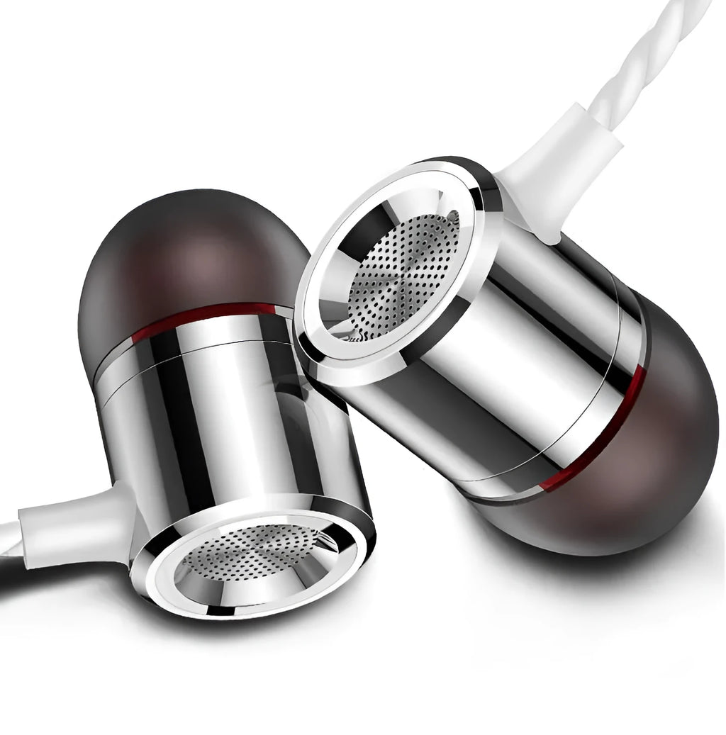 Fanbiya S1 metal ear hook in-ear earphones with microphone and 1.2m cable