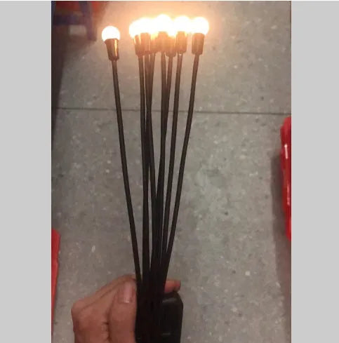 LED firefly ground plug-in lamp with 1W light, 600mAh battery and ground spike