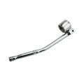 22mm hexagonal oxygen sensor removal tool with bright chrome finish measuring 270mm length