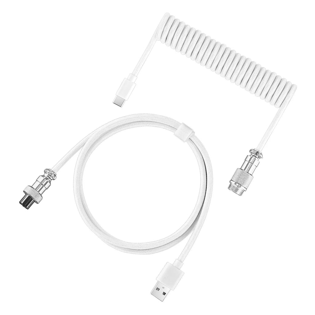 Aerial plug keyboard USB cable 3m in multiple colour options for mechanical keyboards