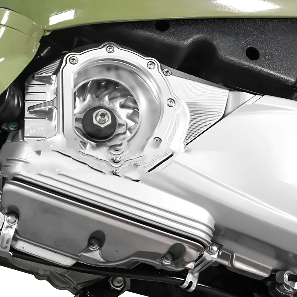 Vespa Primavera clutch intake cover in various colours for 125 150cc 2019+ models