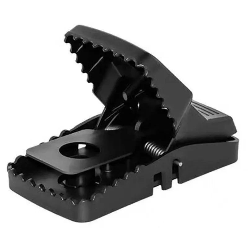 Automatic humane mouse cage trap in metal and plastic, shown in small, medium, and large sizes for indoor rodent control.