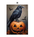 Halloween canvas print pumpkin ghost tea party modern simple frameless 40x50cm