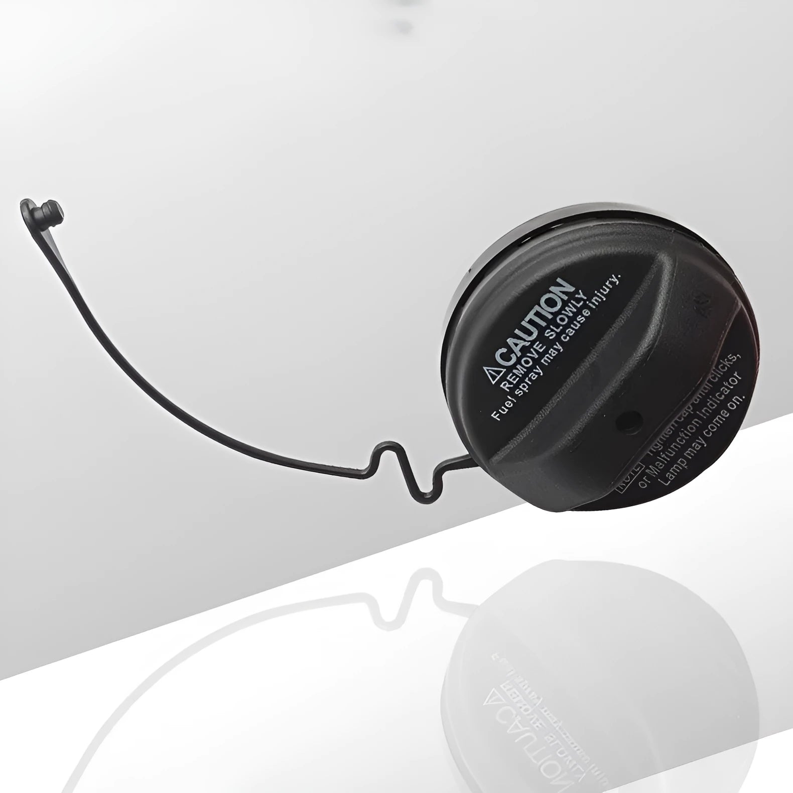 Toyota vehicle replacement fuel tank cap with snap-type closure.