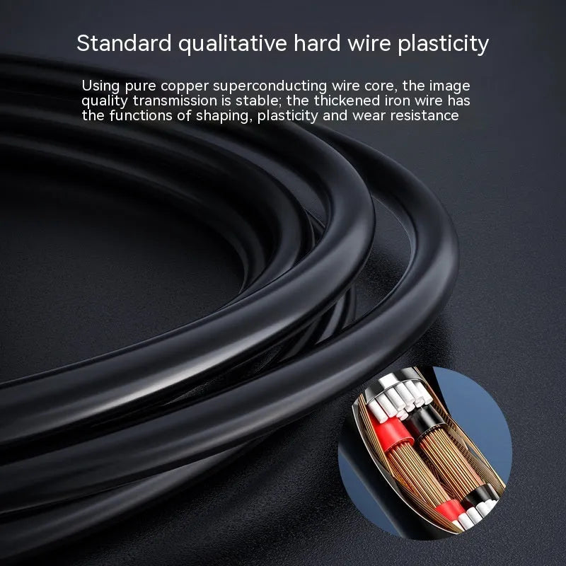 HD waterproof endoscope camera with 8mm probe for automotive and pipe inspection