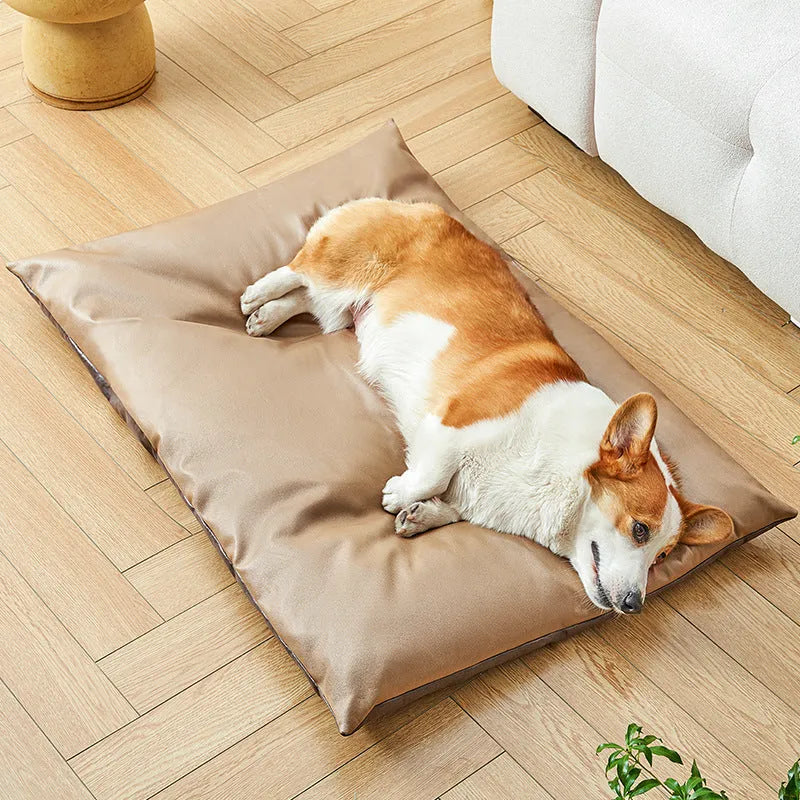 Cooling summer pet mat for dogs and cats in blue or coffee colour options