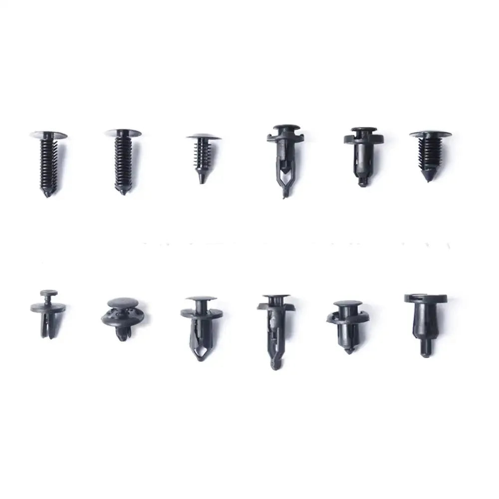 Boxed buckle 240PCS automobile buckle set with plastic car clips and screwdriver in box packaging