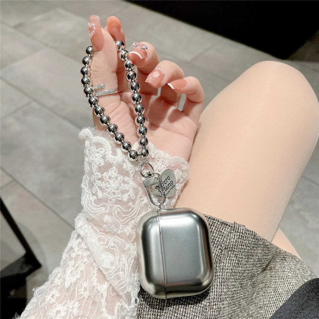 Matte plating TPU protective case for Apple AirPods Bluetooth headphones.