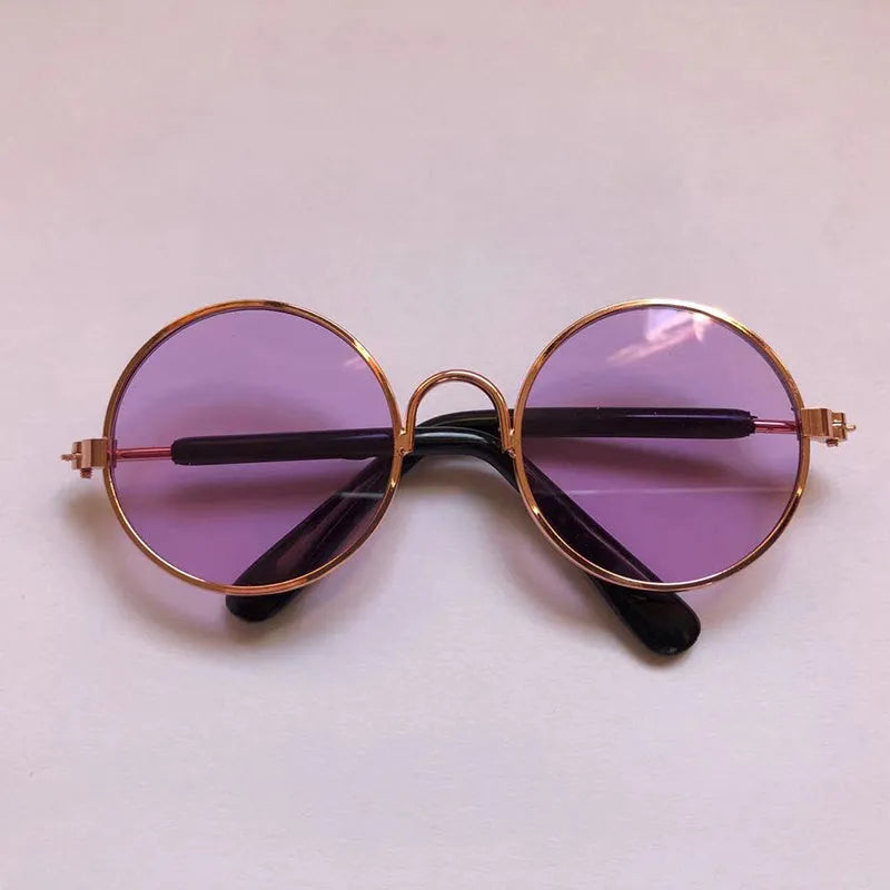 Pet dog sunglasses with lightweight CCB plastic frame, medium size 35cm, extension chain 6.5cm, multiple colour options